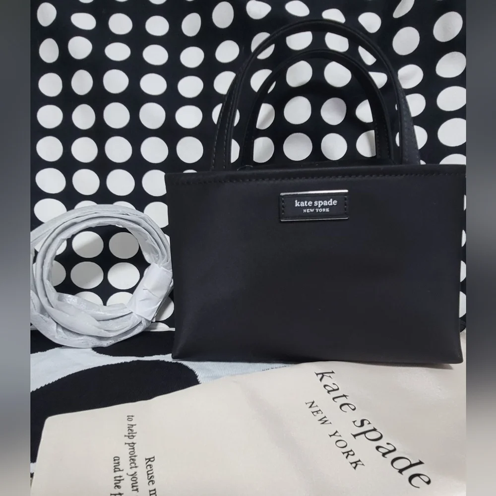 Kate Spade Sam Icon Ksnyl Mini Tote KL193 Blk NWT - Picture 10 of 13
